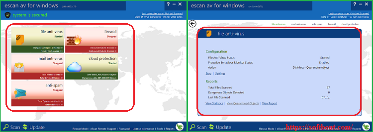 escan antivirus for windows download